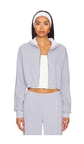 Sudadera corta zip up en color gris talla M en - Grey. Talla M (también en S, XS) - LA Made - Modalova