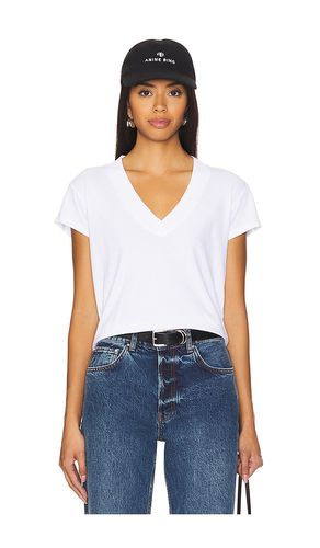 Suri Deep V Cap Sleeve Tee in . - size L (also in M, S, XL, XS, XXL) - LA Made - Modalova