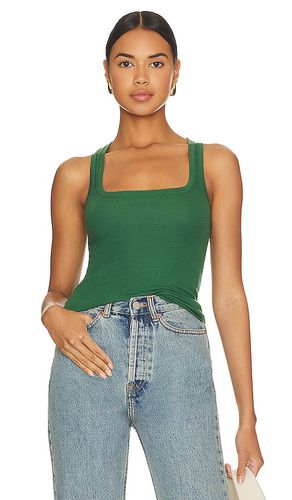 Valeria Square Neck Cinch Tank in Dark Green. - size L (also in M, XL, XXL) - LA Made - Modalova