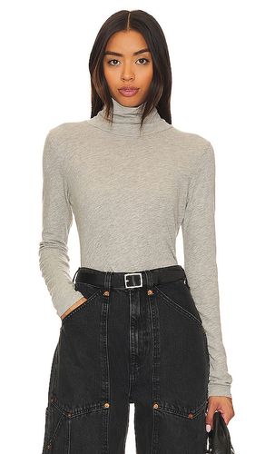 Roosevelt Turtleneck Tee in Light Grey. - size XL/1X (also in L) - LA Made - Modalova