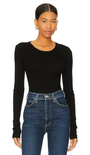 Long Sleeve Thermal Tee in Black. - size M (also in S, XS) - LA Made - Modalova