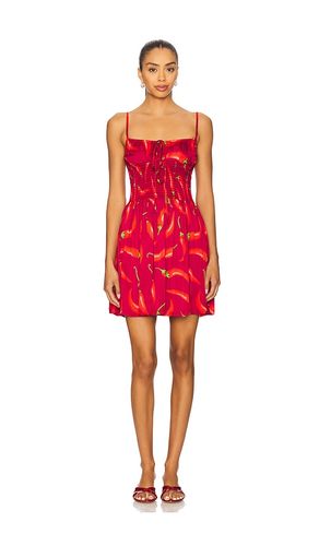 Slip Corset Mini Dress in Red. - size S (also in XS, M) - Leslie Amon - Modalova