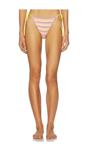 Oli Rainbow Crochet Bikini Bottom in Yellow,Pink. - size L (also in M, XL) - Leslie Amon - Modalova