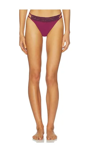 Garis Trim Bikini Bottom in Burgundy. - size M (also in S) - Leslie Amon - Modalova