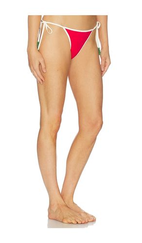 Slice Bikini Bottom in Red. - size L (also in M, S) - Leslie Amon - Modalova