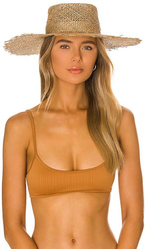 Sunnydip Fray Boater Hat in Tan. - size M (also in S) - Lack of Color - Modalova