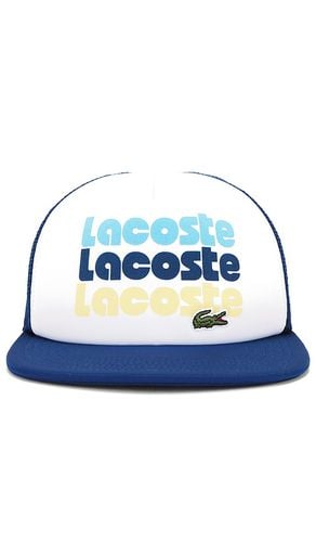 Lacoste Wording Cap in Blue - Lacoste - Modalova