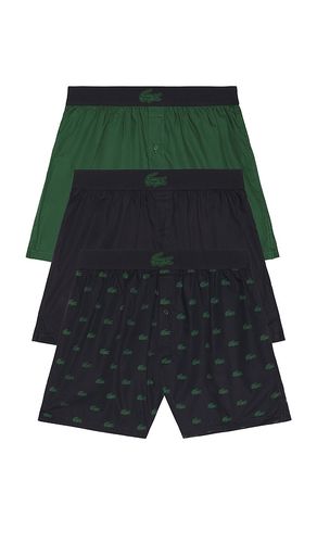 Pack Cotton Weave Boxers in Navy,. - size L (also in M, S, XL/1X, XXL/2X) - Lacoste - Modalova