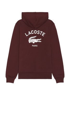 Classic Fit Hoodie in Burgundy. - size L (also in XL/1X) - Lacoste - Modalova