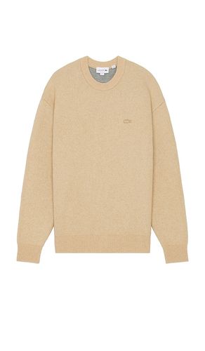 Relax Fit Wool Sweater in Nude. - size L (also in M, S) - Lacoste - Modalova