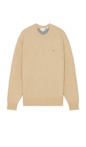 Relax Fit Wool Sweater in Nude. - size L (also in M, S, XL/1X) - Lacoste - Modalova