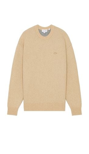 Relax Fit Wool Sweater in Nude. - size L (also in S, XL/1X) - Lacoste - Modalova