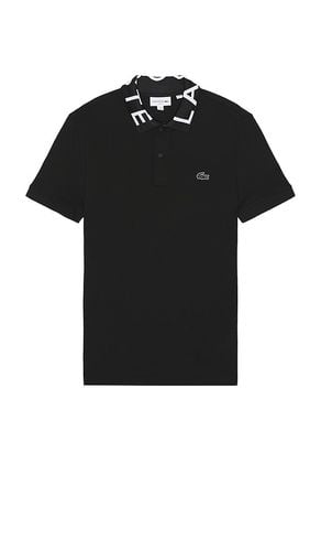 Slim fit semi fancy polo en color talla M en - Black. Talla M (también en S) - Lacoste - Modalova