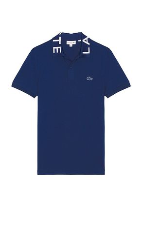 Slim fit semi fancy polo en color talla L en - Blue. Talla L (también en M, S) - Lacoste - Modalova