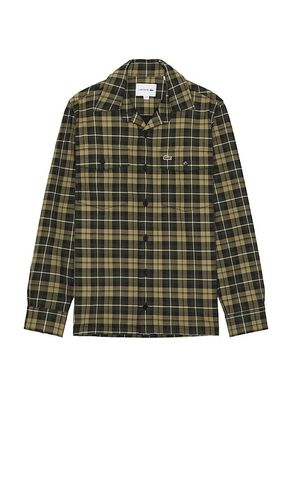 Oversize Flannel Shirt in . Taglia M, S, XL/1X - Lacoste - Modalova