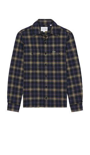 Oversize Flannel Shirt in . Taglia M, S, XL/1X - Lacoste - Modalova