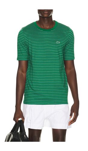 Runway Striped Jersey T-Shirt in . Taglia S. Also in XL/1X - Lacoste - Modalova