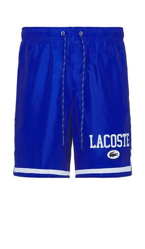 Adjustable Swim Short in Blue. - size L (also in S) - Lacoste - Modalova