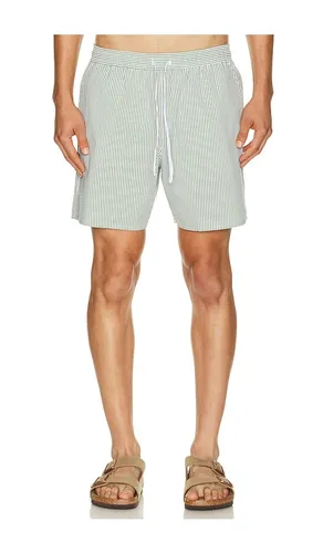Mid Length Striped Textured Swim Trunks in . Size M. Also in L, S, XL/1X - Lacoste - Modalova