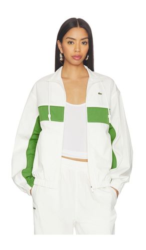 Relaxed Fit Twill Jacket in White,Green. - size 34 (also in 36) - Lacoste - Modalova