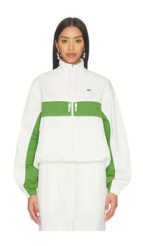 Relaxed Fit Twill Jacket in White,Green. - size 34 (also in 36) - Lacoste - Modalova