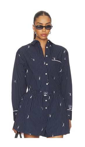 Oversize Fit Jacquard Shirt in Navy. - size 36 (also in 38) - Lacoste - Modalova