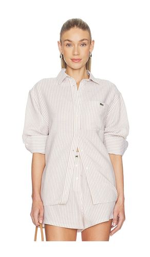 Oversized Fit Toile Shirt in . Size 32. Also in 36, 38, 42 - Lacoste - Modalova