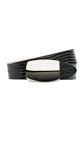 Milou Domed Belt in Black. - size L (also in M, S) - L'AGENCE - Modalova