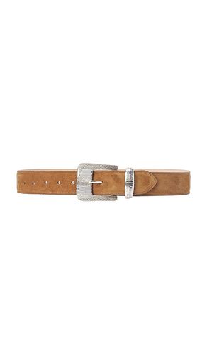 Aya Western Engraved Belt in Cognac. - size L (also in M) - L'AGENCE - Modalova