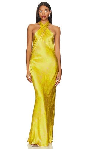 Estee Twist Neck Dress in Yellow. - size 0 (also in 6) - L'AGENCE - Modalova