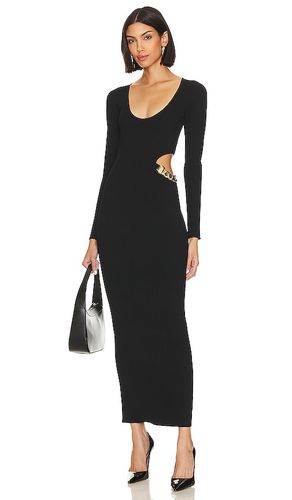 Vestido tejido con aberturas de cadena sloane en color talla L en - Black. Talla L (también en M, XL) - L'AGENCE - Modalova