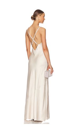 Saint Crystal Strap Gown in Ivory. - size 2 (also in 4, 8) - L'AGENCE - Modalova