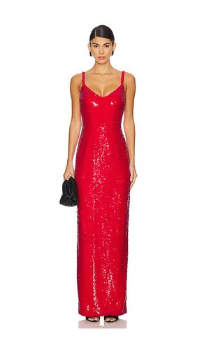 Karma Sequin Maxi Dress in Red. - size 00 (also in 2) - L'AGENCE - Modalova