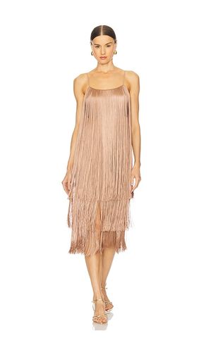 Taylen Fringe Dress in Metallic Bronze. - size 0 (also in 2, 4, 6) - L'AGENCE - Modalova