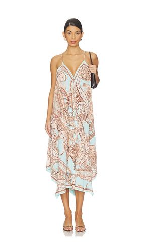 Elise Midi Dress in Blue,Brown. - size S (also in M, L) - L'AGENCE - Modalova
