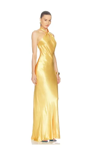Saphara Halter Gown in Yellow. - size 10 (also in 12, 6, 8) - L'AGENCE - Modalova