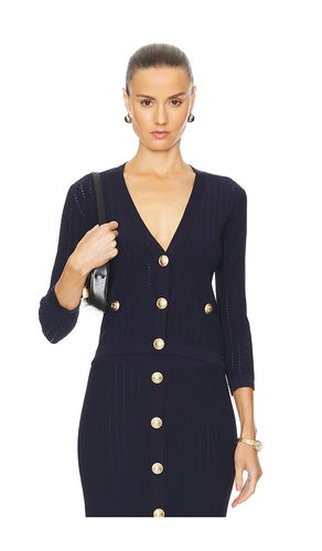 Irwin Pointle Cropped Cardi in Navy. - size L (also in M, S, XL) - L'AGENCE - Modalova