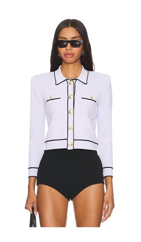 Neo Cont Trim Crop Cardi in Lavender. - size S (also in XS) - L'AGENCE - Modalova