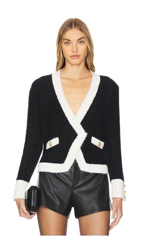 Georgia Contrast Trim Cardigan Blazer in . - size L (also in XL) - L'AGENCE - Modalova