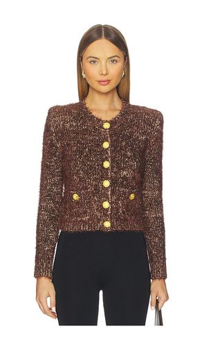 Una Knit Cardigan in Chocolate. - size L (also in M, S, XS, XXS) - L'AGENCE - Modalova