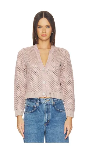 Blanca Sequin Crop Cardigan in Rose. - size S (also in XS) - L'AGENCE - Modalova