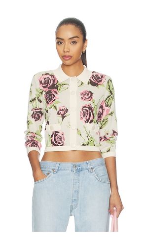 Osiris Jacquard Collared Cardigan in Cream. - size L (also in M, S, XS) - L'AGENCE - Modalova