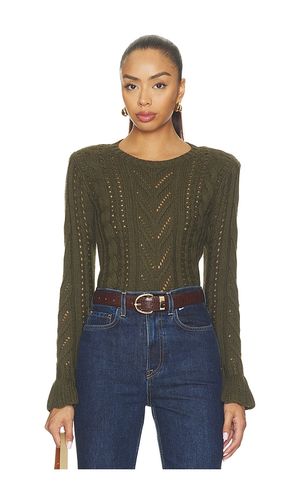Mio Cable Crop Pullover in Green. - size L (also in M, S, XS, XXS) - L'AGENCE - Modalova