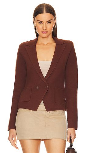 Blazer punto sofia en color marrón talla L en - Brown. Talla L (también en XL) - L'AGENCE - Modalova