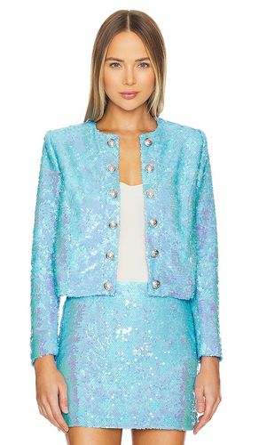 Cerise Collarless Jacket in Blue. - size 0 (also in 2, 4, 6) - L'AGENCE - Modalova