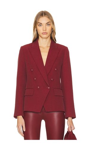 Kenzie Double Breasted Blazer in Wine. - size 0 (also in 8) - L'AGENCE - Modalova
