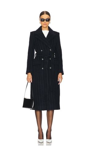 Olina Long Coat With Belt in Black. - size 0 (also in 2, 6) - L'AGENCE - Modalova