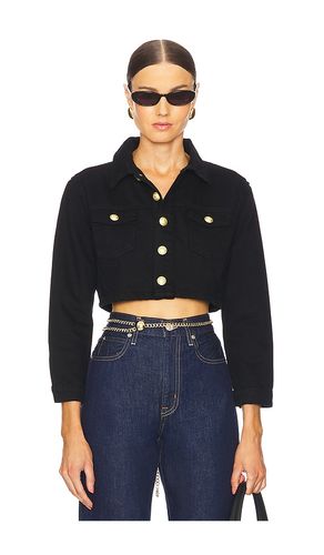 Genevie Cropped Jacket in Black. - size M (also in S, XL, XS) - L'AGENCE - Modalova