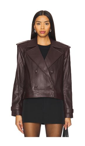 Xoey Cropped Trench in Brown. - size M (also in S) - L'AGENCE - Modalova