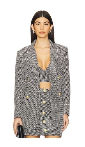 Riva Knit Double Breasted Blazer in Grey. - size 0 (also in 12, 2, 4, 6, 8) - L'AGENCE - Modalova